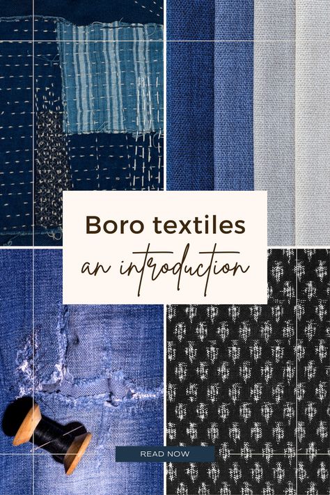 Read this overview to find out about Japanese boro textiles. Covering it's historical use in Japan to it's place in modern textile art, it's a sneak peek into the world of mottainai and wabi-sabi. Japanese Boro Stitching, Boro Quilt, Boro Textiles, Japanese Boro Textiles, Fela Kuti, Japanese Boro, Boro Stitching, Creative Tutorials, Modern Textiles