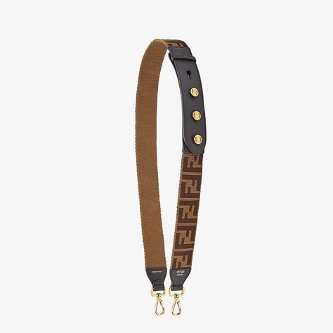 Fabric shoulder strap - STRAP YOU | Fendi Fendi Strap You, Fendi Strap, Fendi Logo Design, Fendi Store, Fendi Logo, Shoulder Strap Bag, Leather Buckle, Garment Bags, Fendi Bags