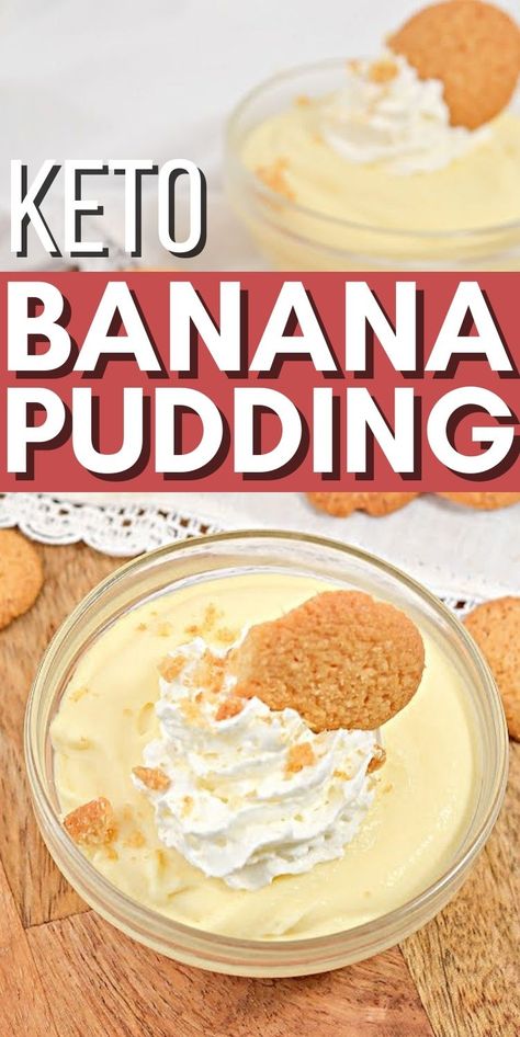 Keto Banana Pudding, Keto Banana, Keto Pudding, Keto Quiche, Good Keto Snacks, Sugar Free Pudding, Breakfast Low Carb, Keto Pancakes, Keto Snack