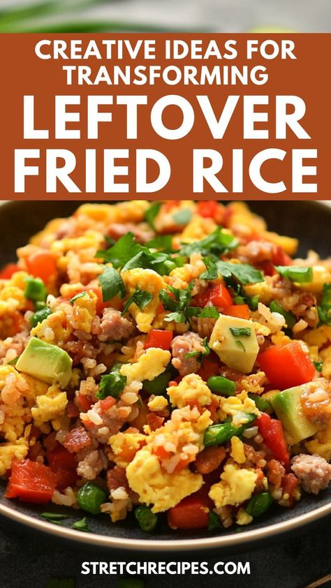 What to do with leftover fried rice is easier than you think! From leftover fried rice breakfast options to leftover fried rice patties, discover the best leftover fried rice recipes to give your leftovers a new life. Save this pin for later and visit the blog for more details! What To Do With Overcooked Rice, Leftover Fried Rice What To Do With, Leftover Fried Rice Recipes, Recipes Using Leftover Rice, Fried Rice Patties, Leftover Rice Ideas, Fried Rice Breakfast, Leftover Fried Rice, Rice Breakfast Recipes