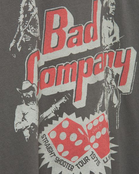 Harley Apparel, Vintage Rock Tees, Rave Shirts, Vintage Street Style, Bad Company, Western Graphic Tees, Acid House, Vintage Band Tees, Music Collection