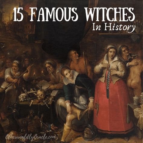 Famous Witches In History, Wiccan History, Witches In History, Pagan History, History Of Witches, Witch Info, Ancient Witch, Witch Of Endor, Famous Witches