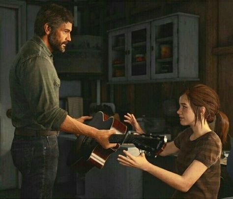 Joel And Ellie Game, Tlou Ellie And Joel, Joel And Ellie Fanart, Tlou Artwork, Joel Tlou, Ellie And Joel, Me And Him, Edge Of The Universe, Joel And Ellie