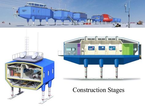 Antarctic Research Station, Iso Container, Research Station, A Frame Cabins, Brutalism Architecture, Concrete Buildings, Engineering Technology, Shipping Container Homes, Environmental Design