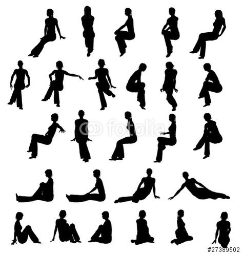 donne sedute Sitting Illustration Poses, Human Figure Silhouette, Sitting Sillouhette, Person Sitting Silhouette, People Sillhoute, Sitting Woman Drawing, Silouette Drawings Person, Woman Sitting Drawing, Woman Sitting Silhouette