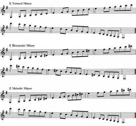 Clarinet Scales, Scale Music, Clarinet Music, Minor Scale, B Minor, Major Scale, E Major, D Minor, G Major