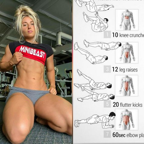 The best home workout to burn love handles and belly fat in just 2 weeks Burn Love Handles, Get Rid Of Love Handles, Rid Of Love Handles, Total Ab Workout, Lose Love Handles, Muffin Top Exercises, Knee Strengthening Exercises, How To Strengthen Knees, Workout No Equipment