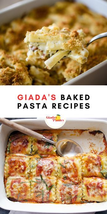 Pasta Dishes Recipes Chicken, Italian Baked Dishes, Baked Italian Dishes, Baked Italian Recipes, White Sauce Italian Dishes, Pasta Recipes Casseroles, Best Pasta Dishes Dinners, Comforting Pasta Dishes, Giada Baked Ziti