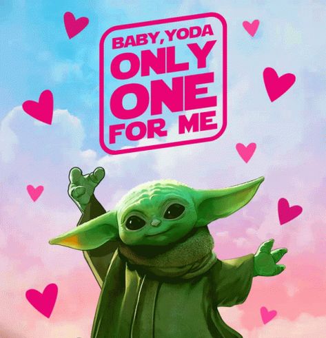 Love Baby Yoda Valentine Baby Yoda GIF - LoveBabyYoda ValentineBabyYoda ValentinesDay - Discover & Share GIFs Happy Valentine Gif, Baby Yoda Valentine, Yoda Valentine, Valentine Meme, Yoda Gif, Yoda One For Me, Happy New Year Baby, Yoda Drawing, Yoda Art