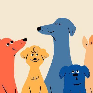 Pet Branding, Illustration Projects, Posca Art, 강아지 그림, Dog Logo, Dog Illustration, Art Plastique, Children Illustration, Animal Illustration