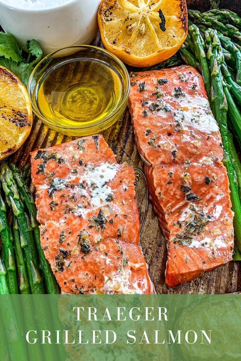 Salmon Filet On Smoker, Grilled Salmon On Traeger, Salmon On Traeger Smoker, Trager Smoker Salmon, Traeger Salmon Recipes Grilled, Treager Salmon Recipes, Salmon On Pit Boss, Traeger Grill Recipes Salmon, Salmon Recipes Traeger