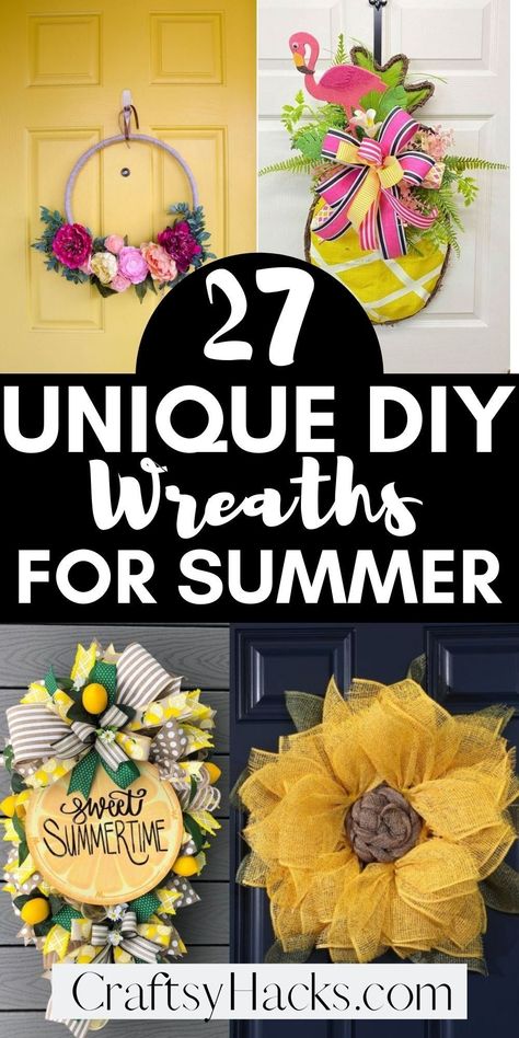 Wreaths For Front Door Diy Summer, Spring Wreaths For Front Door Diy Summer, Wreaths For August And September, Crafts To Make And Sell Wreaths & Garlands, Easy Front Door Wreaths, Late Summer Door Wreath, Easy Wreaths To Make Simple, May Wreaths For Front Door, Easy Spring Wreaths To Make