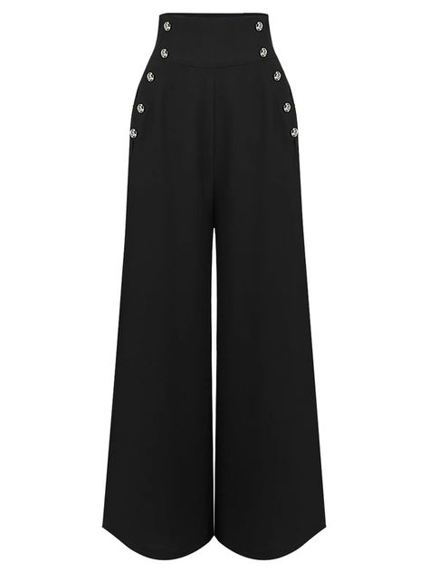 1930s Solid Blouse & Suspender Pants | Retro Stage 1930s Fashion Pants, 1920 Outfit Ideas Women Pants, 1920 Outfit Ideas Women, 1930 Fashion Women, Vintage Trousers Women, 1920 Outfit Ideas, Channel Clothes, Casual Vintage Outfits, Vintage Outfits 50s