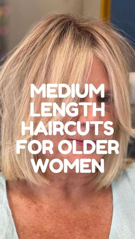 In this post, you'll find some of the best medium length haircuts for women over 50 Best Mid Length Haircuts For Fine Hair, Choppy Above Shoulder Length Hair, Medium Length Over 50 Hairstyles, Medium Length Bob With Layers Thick Hair, Medium Length For Thinning Hair, Short And Medium Hairstyles For Women, Blonde Hair Over 50 Mid Length, Medium Length Choppy Bob, Mid Length Haircuts For Women Over 50