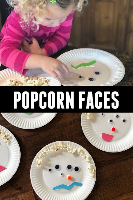 Wacky Popcorn Faces for Toddlers! These are so fun to try out for a wacky Wednesday activity. Wacky Wednesday Activities Preschool, Wacky Wednesday Crafts Preschool, Wacky Wednesday Craft, Wacky Wednesday Activities, Pk Activities, Twos Activities, Silly Activities, Wacky Day, Movie Activities