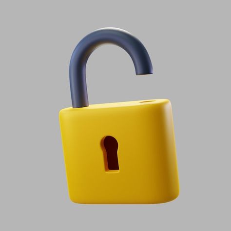 PSD 3d open lock with keyhole | Premium Psd #Freepik #psd #lock-key #lock-3d #lock #unlock Open Lock, Iphone Wallpaper Texture, 3d Things, Picture Editing Apps, Paper Background Design, Lock Icon, Best Icons, Motion Design Animation, 3d Icons