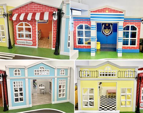 Pretend city,Kids Jungle GYM |Role play house for kids Indoor Kids Playground, Basement Playhouse, Indoor City, Play Village, Kids Jungle Gym, Pretend City, Dream Playroom, City Playground, Indoor Jungle Gym