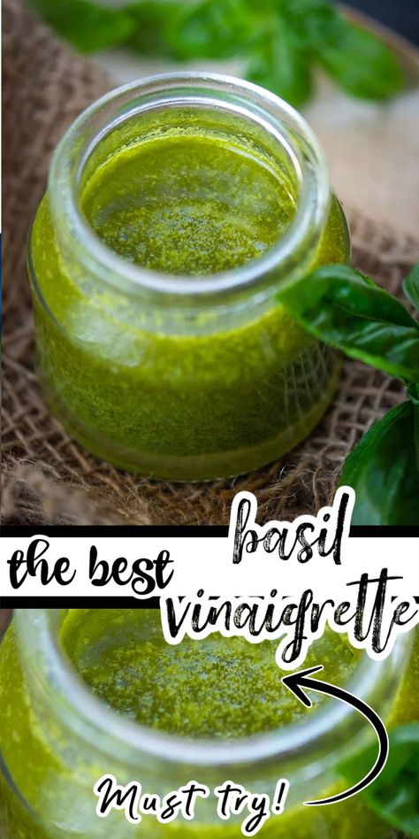 Basil Vinegar Dressing, Fish Veggies, Lemon Basil Vinaigrette, Prawn Dishes, Basil Vinaigrette, Salsa Sauce, Simple Pantry, Watermelon And Feta, Vinegar Dressing