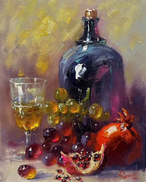 Rotting Fruit Painting, Art Painting Tools, Apple Art, Landscape Art Painting, Fruit Painting, Art Painting Gallery, Wine Art, Still Life Paintings, Scary Art