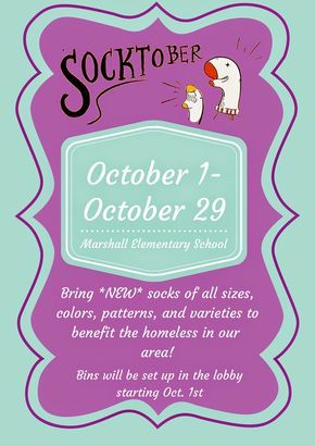 Idea for October student council event Socktober Poster Ideas, Socktober Drive, Socktober Ideas, Mother Son School Dance, Gsa Club Ideas, School Events Ideas, Middle School Student Council, Student Council Activities, Community Service Ideas