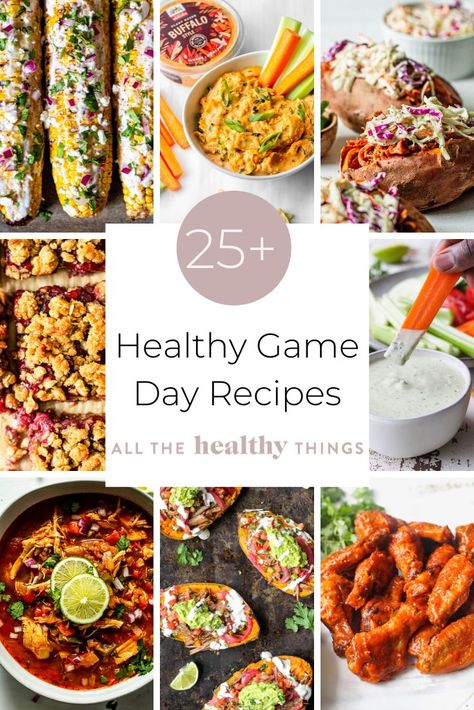 The best healthy game day recipes to serve or bring to your next game day party! All of these recipes are healthier real food versions of your favorites. Healthy Gameday Recipes, Healthy Game Day Food, Healthy Game Day Snacks, All The Healthy Things, Gameday Recipes, Healthy Chicken Tacos, Game Day Recipes, Game Day Party, Healthy Appetizer