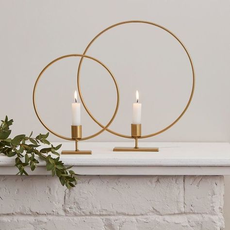 Circle Candle, Circle Candle Holder, Christmas Table Centrepiece, Christmas Party Table, Candle Stick Decor, Star Candle Holder, Unique Candle Holders, Small Candle Holders, Gold Candle Holders