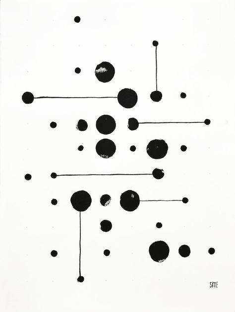 Black and White Abstract print. Original executed in black block ink, sumi ink, graphite. Original shown at "Dots and Lines" opening March 28th 2017 Sausalito, California. Abstract Line Art Black And White, Dots And Lines Art, Abstract Art Lines Pattern, Black White Graphic Art, Abstract Black And White Art Prints, Graphic Abstract Art, Dot Line Art, Line And Dot Art, Black And White Design Art