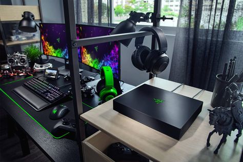 Razer Gaming Setup, Laptop Gaming Setup, Razer Gaming, Gaming Tables, Gaming Router, Wifi Mesh, Build A Pc, Computer Desk Setup, Diy Tech