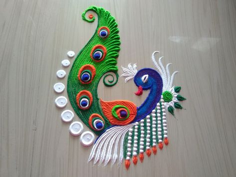 Rangoli Lifestyle Unique Rangoli Designs Beautiful Peacock, Small Peacock Rangoli, New Rangoli Designs Creativity Easy, New Year Rangoli Design 2022, Rangoli Designs Latest Unique For Diwali Easy, Peacock Rangoli Designs Easy, New Year Rangoli Design 2023 Unique, Simpal Rangoli Designs, New Year Rangoli 2022