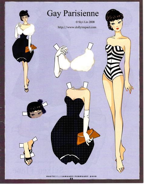 Papel Vintage, Barbie Paper Dolls, Paper People, Paper Dolls Printable, Vintage Paper Dolls, Barbie Friends, Paper Toys, Doll Crafts, Paper Doll