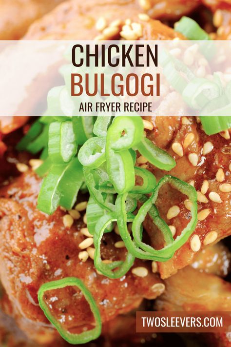 Spice up your dinner routine with this delicious Air Fryer Chicken Bulgogi! Chicken Bulgogi Recipe, Chicken Bulgogi, Recipe Air Fryer, Keto Fried Chicken, Bulgogi Recipe, Spicy Dinner Recipes, Stove Top Recipes, Single Recipes, Lebanese Recipes