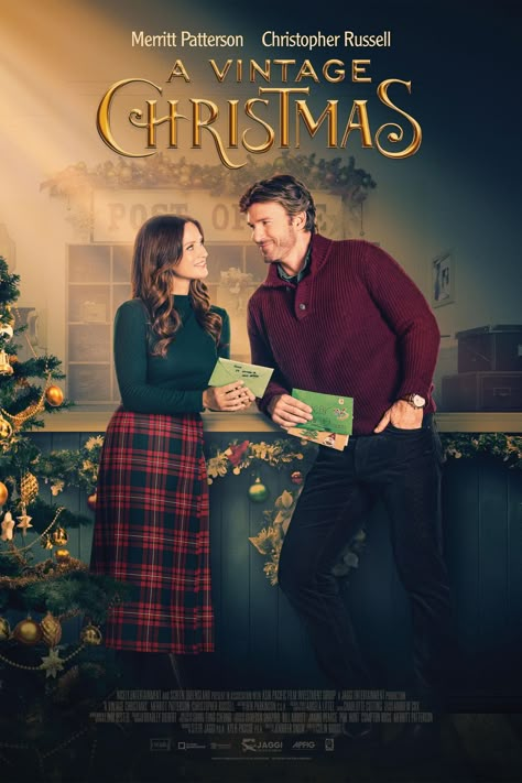 A Vintage Christmas Posters December Movies, Christopher Russell, Hollywood Tv Series, Merritt Patterson, Christmas Movies List, A Vintage Christmas, Best Christmas Movies, Girly Movies, Sparks Fly