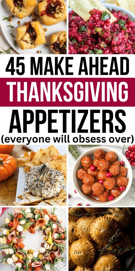 Easy make ahead appetizers for Thanksgiving! The best easy Thanksgiving appetizers make ahead simple, easy appetizers for a crowd make ahead appetizer recipes, make ahead appetizers for a crowd finger foods, thanksgiving app appetizer recipes, thanksgiving theme appetizers recipes, office thanksgiving potluck ideas easy, easy thanksgiving menu ideas appetizers, make ahead thanksgiving dishes appetizers, fun thanksgiving appetizers ideas appetizers, thanksgiving starters appetizer recipes. Essen, Fun Thanksgiving Ideas Food, What To Take To Thanksgiving Dinner, Potluck Thanksgiving Ideas For Work, Easy Friendsgiving Appetizers, Thanksgiving Sides For A Crowd, Appetizer Thanksgiving Appetizers, Thanksgiving Food Easy, Turkey Day Appetizers