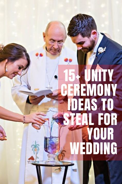 Wedding Unity Symbol Ideas, Paint Pouring Unity Ceremony, Casual Wedding Ceremony Ideas, Ceremony Activities Wedding, Different Wedding Unity Ideas, Wedding Family Unity Ideas, Wedding Ceremony Symbolic Ideas, Union Ideas For Wedding, Water Unity Ceremony Weddings