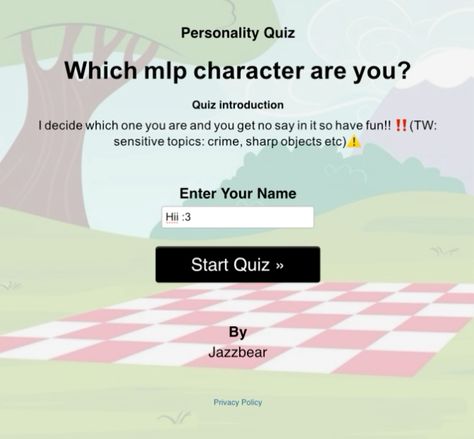 Enjoy this quiz made by me!!  #mlp #mylittlepony #ponysona #applejack #rarity #fluttershy #uquiz #quiz