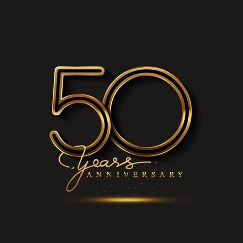 30 Anniversary Logo, 50th Anniversary Tshirt, Logo Aniversario, 30 Years Anniversary, 30 Anniversary, Deco Cinema, 50 Years Birthday, Happy Birthday Invitation Card, 50th Anniversary Logo