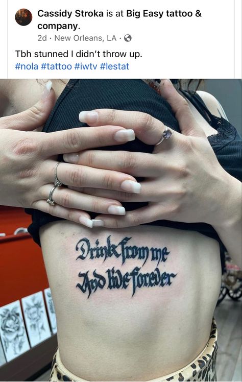 Interview With The Vampire Tattoo Ideas, Midnight Mass Tattoo, Vampire Aesthetic Tattoo, Vampire Tattoo Designs, Dracula Tattoo, Tattoo Word Fonts, Metallica Tattoo, Hexagon Tattoo, Vampire Tattoo