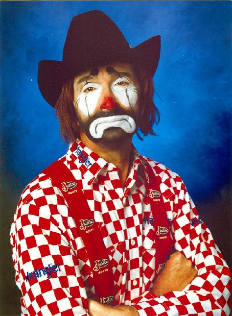 The Rodeo Clown Clown Face Paint, Rodeo Clown, Rodeo Rider, Pierrot Clown, Cowboy Artists, Clown Party, Rodeo Events, Rodeo Cowboys, Send In The Clowns