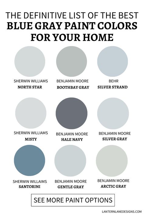 Elevate your home decor with our guide to The Absolute Best Blue Gray Paint Colors. Explore stunning options for gray blue bedrooms, bringing a touch of tranquility to your personal space. From light blue walls to elegant blue-gray dining rooms, discover the perfect palette for a stylish and soothing living environment. Blue And Grey Bedroom Ideas, Bluish Gray Paint, Boys Bedroom Grey, Blue And Grey Bedroom, Light Blue Grey Paint, Gray Bedrooms, Bedroom Paint Colors Grey, Blue Grey Living Room, Baby Room Decor Neutral