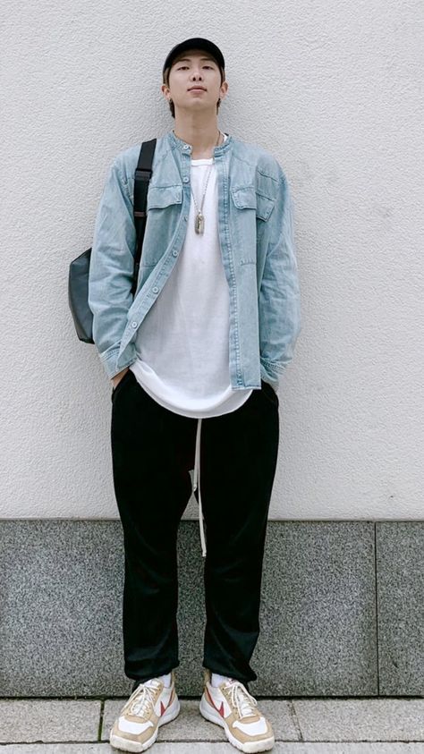 Men's Outfit By Occasions, Army Clothes, Mens Fashion Denim, Men's Denim Style, Baggy Clothes, Fall Outfits Men, Causal Outfits, Her Eyes, Fashion Fits