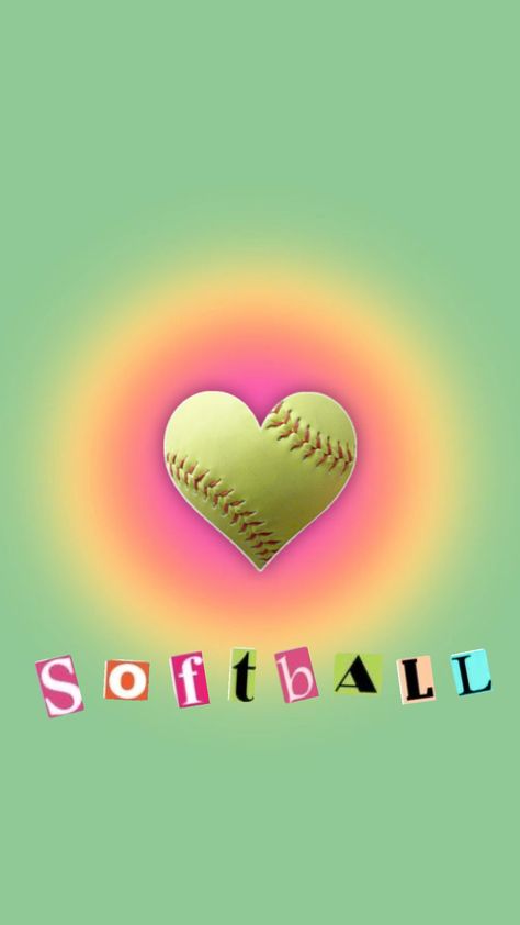 Preppy Softball wallpaper for @sofballjo hope u like it! 🥎💗 Preppy Softball, Softball Sign, Shuffles Preppy, Softball Pictures, Girls Softball, Cute Wallpaper Backgrounds, Girl Wallpaper, Create Collage, Softball