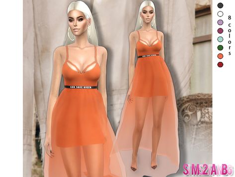 sims2fanbg's 354 - Transparent Dress The Queen Alien Sims 4, The Sims 4 Characters, Sims 4 Greek, The Sims 4 Dress, Sims 4 Tumblr, Sims 4 Cc Fashion, Sims Dresses, Sims 4 Controls, Floral Pencil Dress