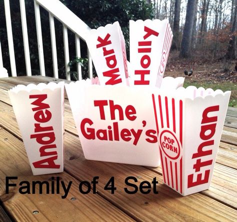 Our Best Seller is Back in Stock!! Family Popcorn Tub Sets! #movienight #gamenight #familytime Birthday Game Night, Game Night Movie, Cricut Products, Valentines Basket, Popcorn Tub, Diy Bucket, Night Movie, Bowl Sets, Popcorn Bowl