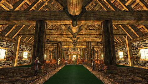 Mead Hall of Walstow - Lotro-Wiki.com Exterior, Mead, Mead Hall, Quick Saves