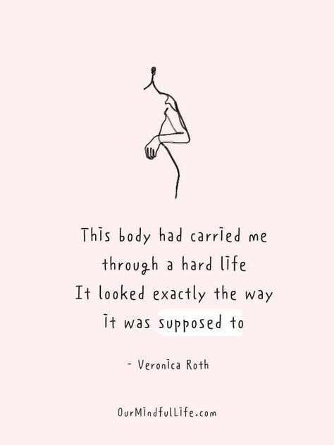 Love Your Body Quotes, Body Confidence Quotes, Body Image Quotes, Body Quotes, Body Positive Quotes, Stop Stressing, Positivity Quotes, Body Acceptance, Life List