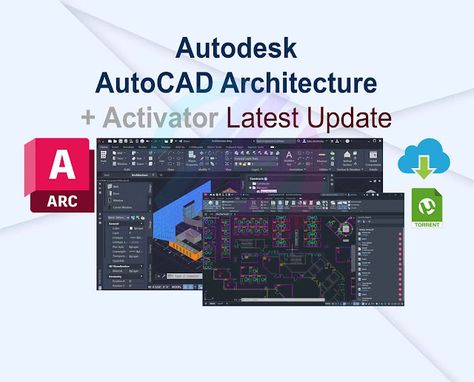 Autodesk AutoCAD Architecture 2025 + Activator Free Download Autocad Free, Internet Network, Cad Software, Building Information Modeling, Windows Server, Portable House, 3d Architecture, Room Layout, Plan Design