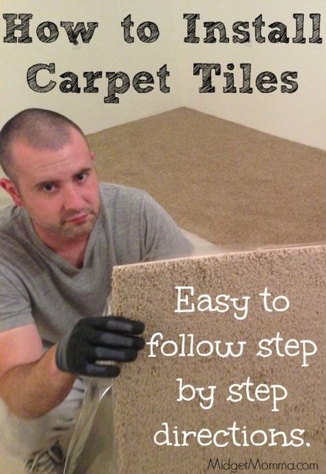 Carpet Tiles Basement, Carpet Tiles Bedroom, Install Carpet, Choosing Carpet, Tile Steps, Texture Carpet, Basement Carpet, Commercial Carpet Tiles, Neutral Carpet