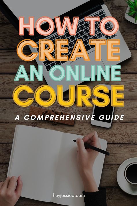 Want to learn how to create an online course but just aren't sure where to start? Learning how to sell an online course can be tricky, and I'm giving you a GUIDE to how to create an online course so you can make passive income! How To Create And Sell Online Courses, How To Create A Course, Creating An Online Course, How To Make An Online Course, Create An Online Course, Create Online Course, Courses Aesthetic, Tutoring Online, Create A Course