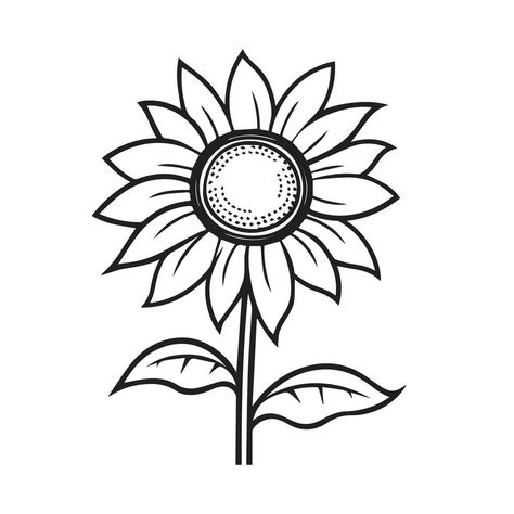 Sunflower Outline, Sunflower Line Art, Floral Line Drawing, black and white sunflowers vector illustration Sunflower Clipart Black And White, Sunflower Drawing Black And White, Flower Outline Drawing, Sunflower Line Art, Sunflower Doodle, Sunflower Outline, Sunflower Black And White, Floral Line Drawing, Sunflower Sketches