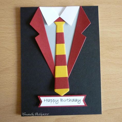 Carte Harry Potter, Harry Potter Birthday Cards, Harry Potter Cards, Cumpleaños Harry Potter, Festa Harry Potter, Anniversaire Harry Potter, How To Make Banners, Theme Harry Potter, Suit Tie